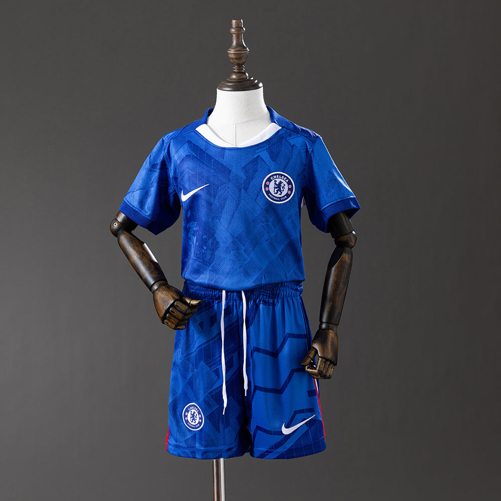 Maillot domicile Chelsea 25/26 - Garçons (shorts inclus)