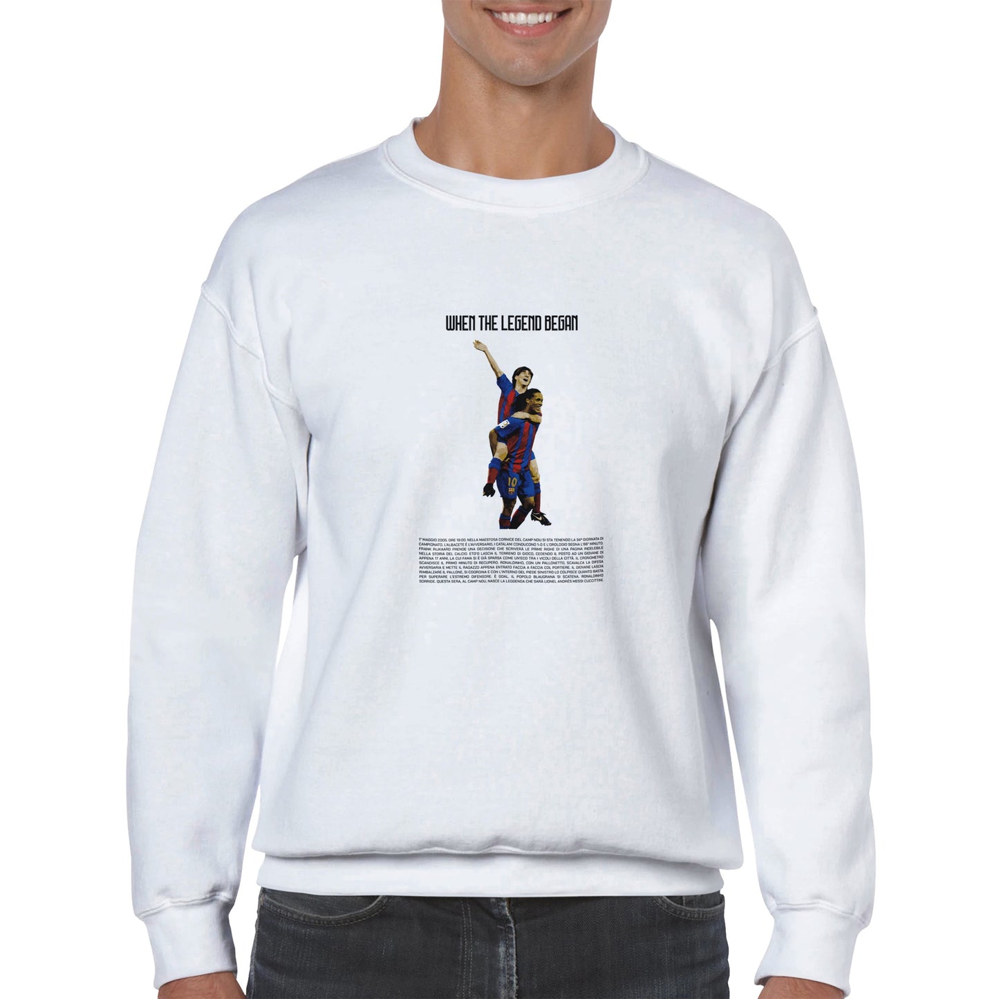 WHEN THE LEGEND BEGAN | Messi | Sweatshirt stampata