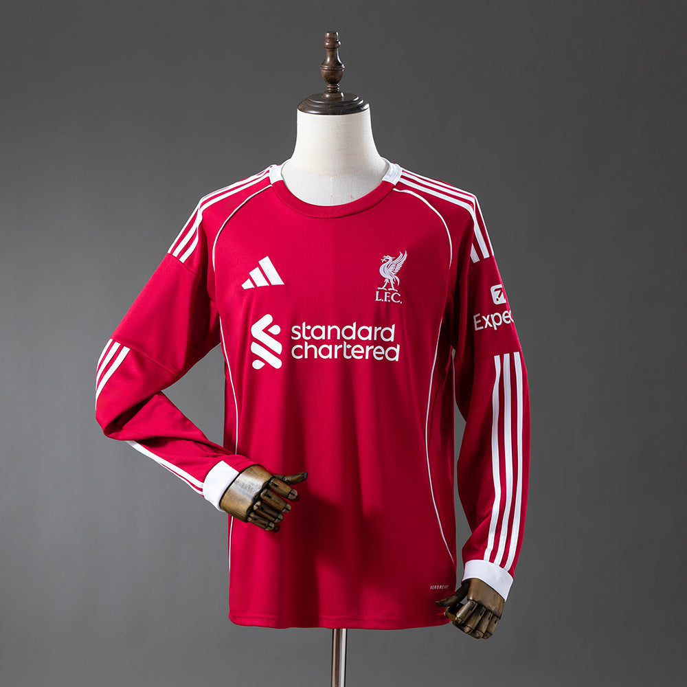 Maillot domicile Liverpool 25/26 - Manches longues