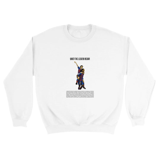 WHEN THE LEGEND BEGAN | Messi | Sweatshirt stampata